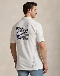Mesh Graphic Polo Shirt