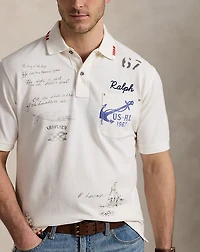 Mesh Graphic Polo Shirt