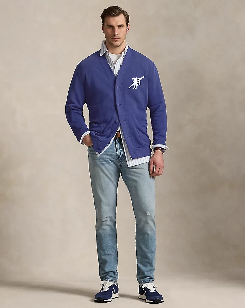 Rowing-Patch Fleece Cardigan