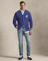 Rowing-Patch Fleece Cardigan