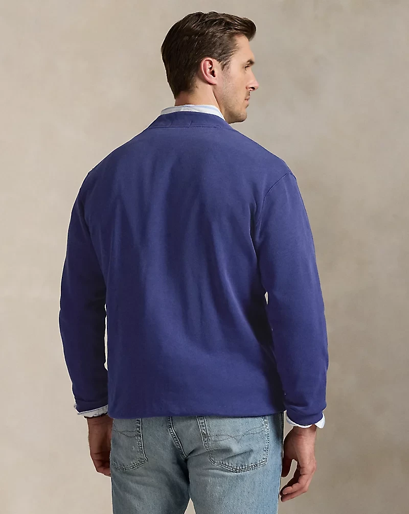 Rowing-Patch Fleece Cardigan