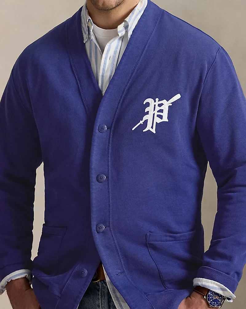 Rowing-Patch Fleece Cardigan