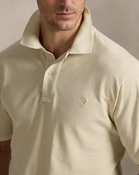 Mineral-Dyed Mesh Polo Shirt
