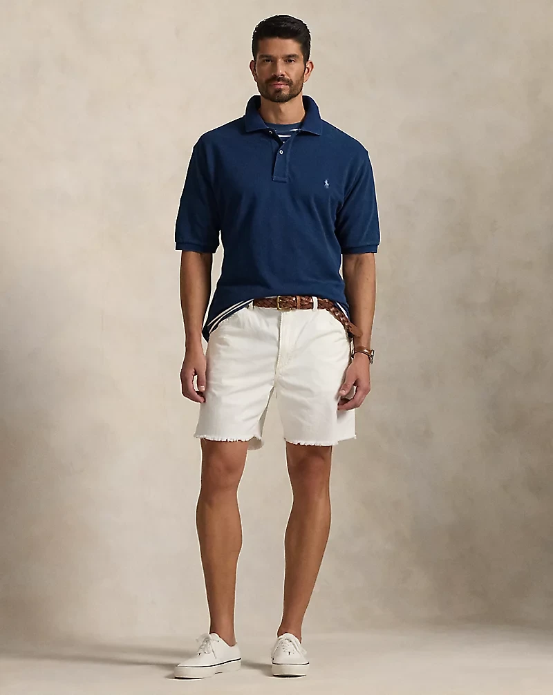 Indigo Mesh Polo Shirt