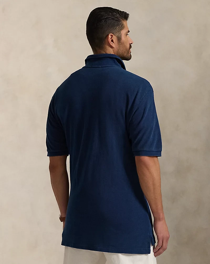 Indigo Mesh Polo Shirt