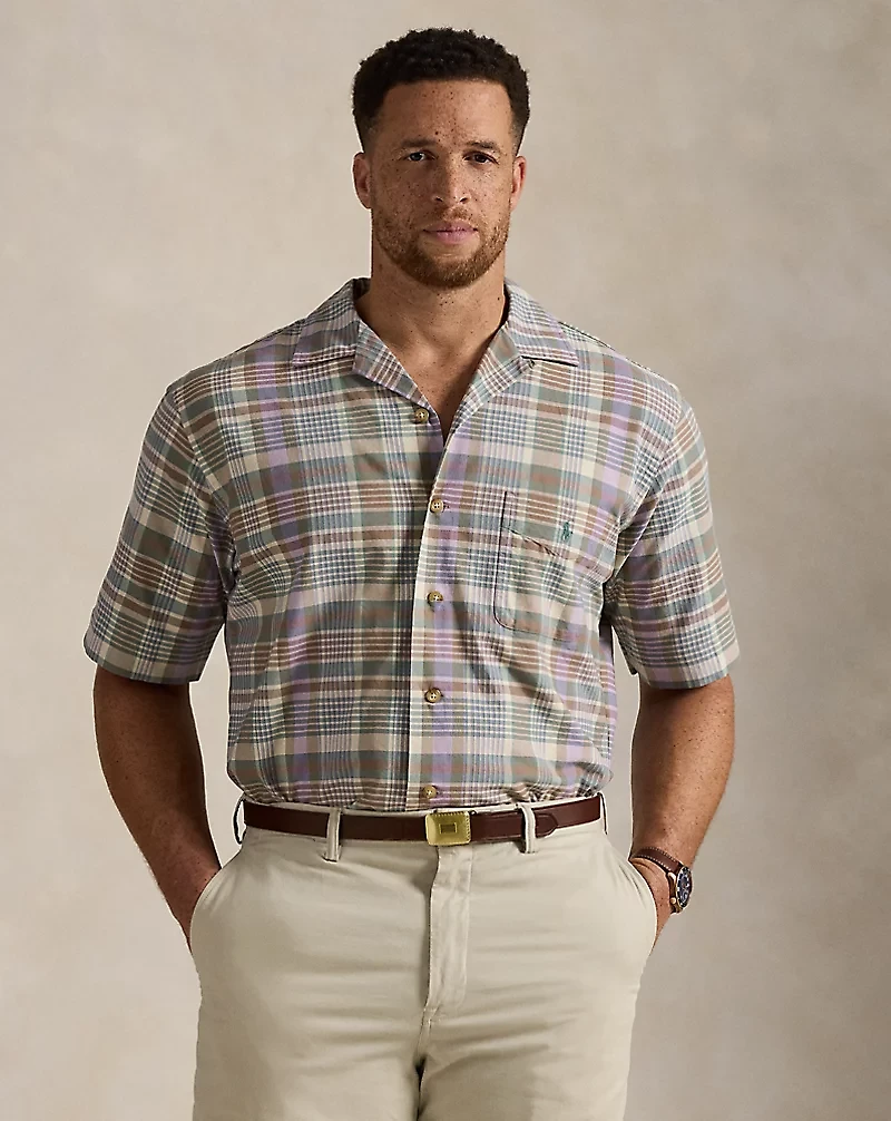 Plaid Oxford Camp Shirt