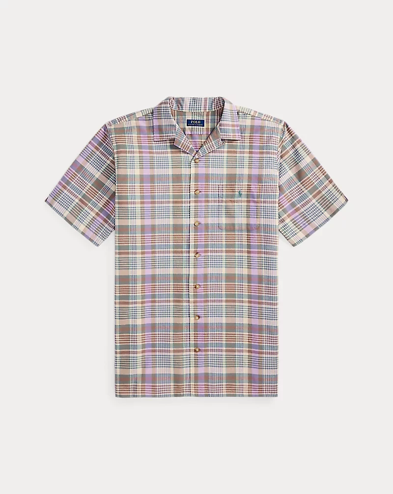 Plaid Oxford Camp Shirt