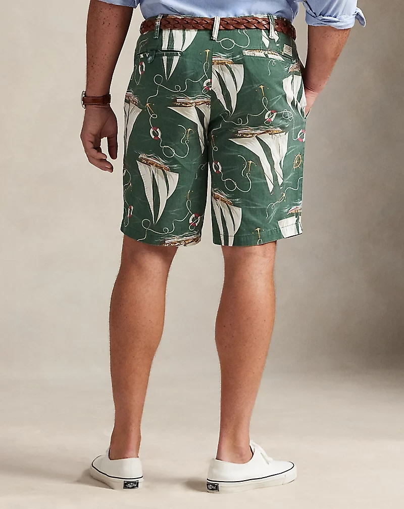 Relaxed Fit Sailboat Chino Short