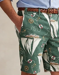 Relaxed Fit Sailboat Chino Short