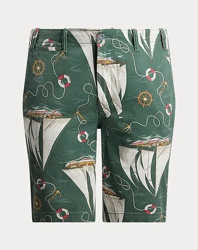 Relaxed Fit Sailboat Chino Short