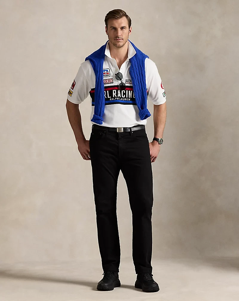 Mesh Graphic Polo Shirt
