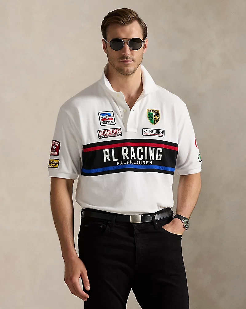 Mesh Graphic Polo Shirt