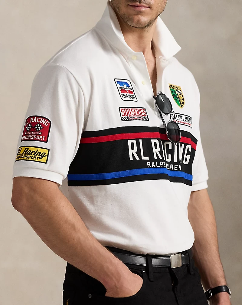 Mesh Graphic Polo Shirt