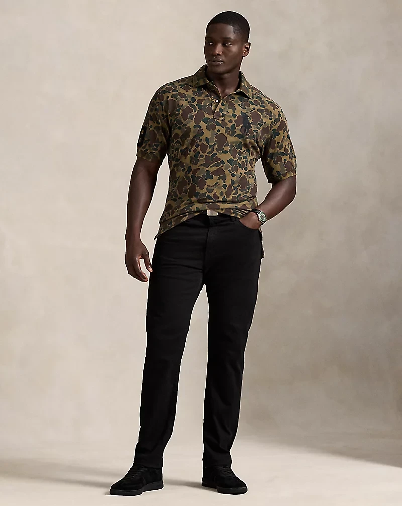Big Pony Camo-Print Mesh Polo Shirt