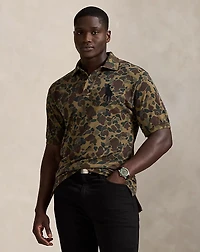 Big Pony Camo-Print Mesh Polo Shirt