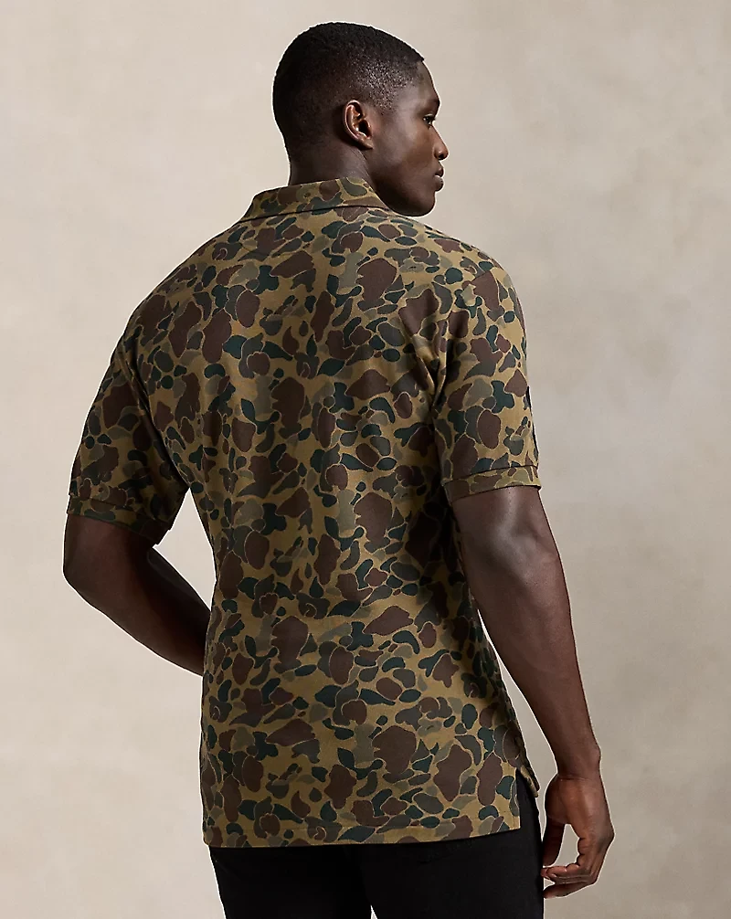 Big Pony Camo-Print Mesh Polo Shirt