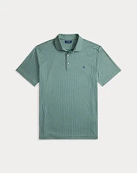 Foulard-Print Soft Cotton Polo Shirt