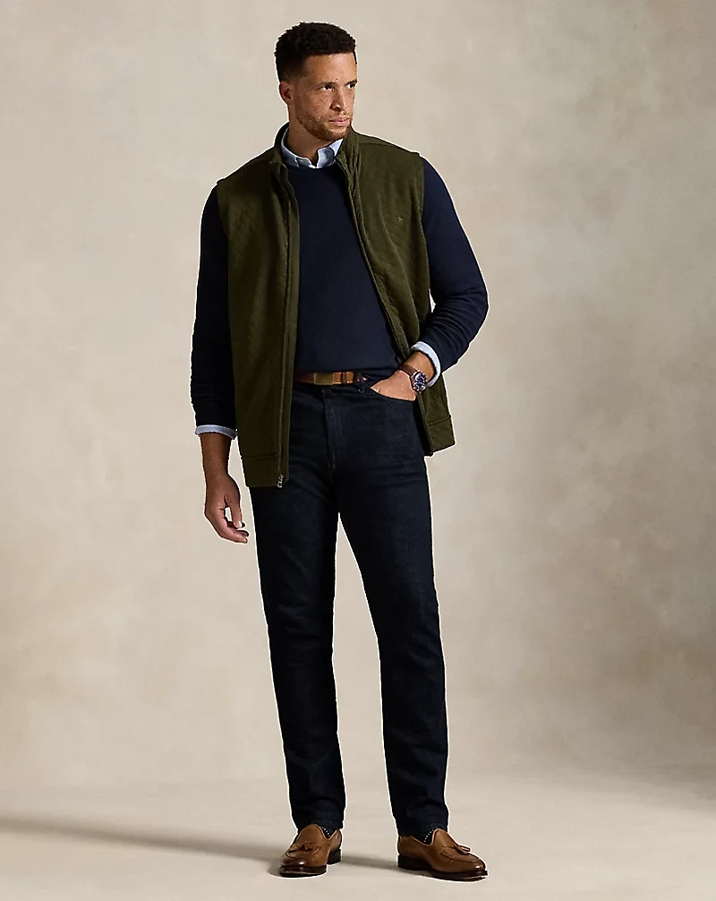 Quilted Double-Knit Jersey Vest