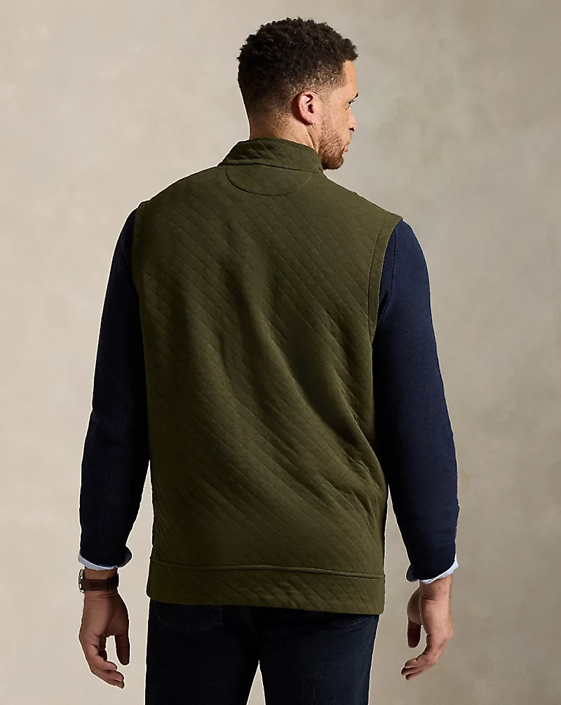 Quilted Double-Knit Jersey Vest