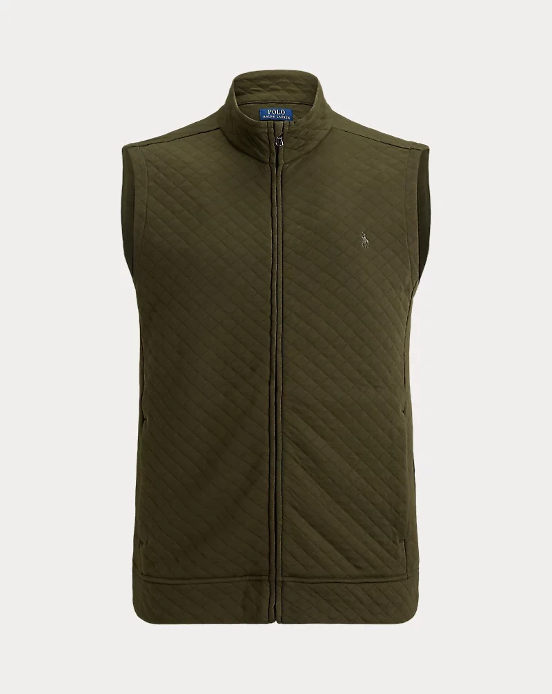 Quilted Double-Knit Jersey Vest