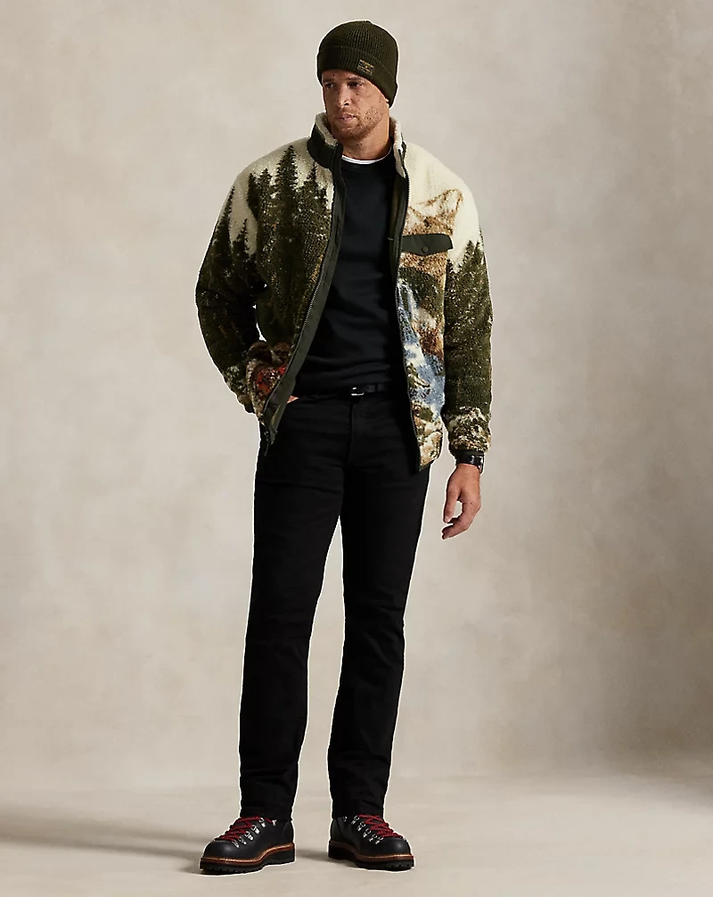 Pile Fleece Graphic Jacket