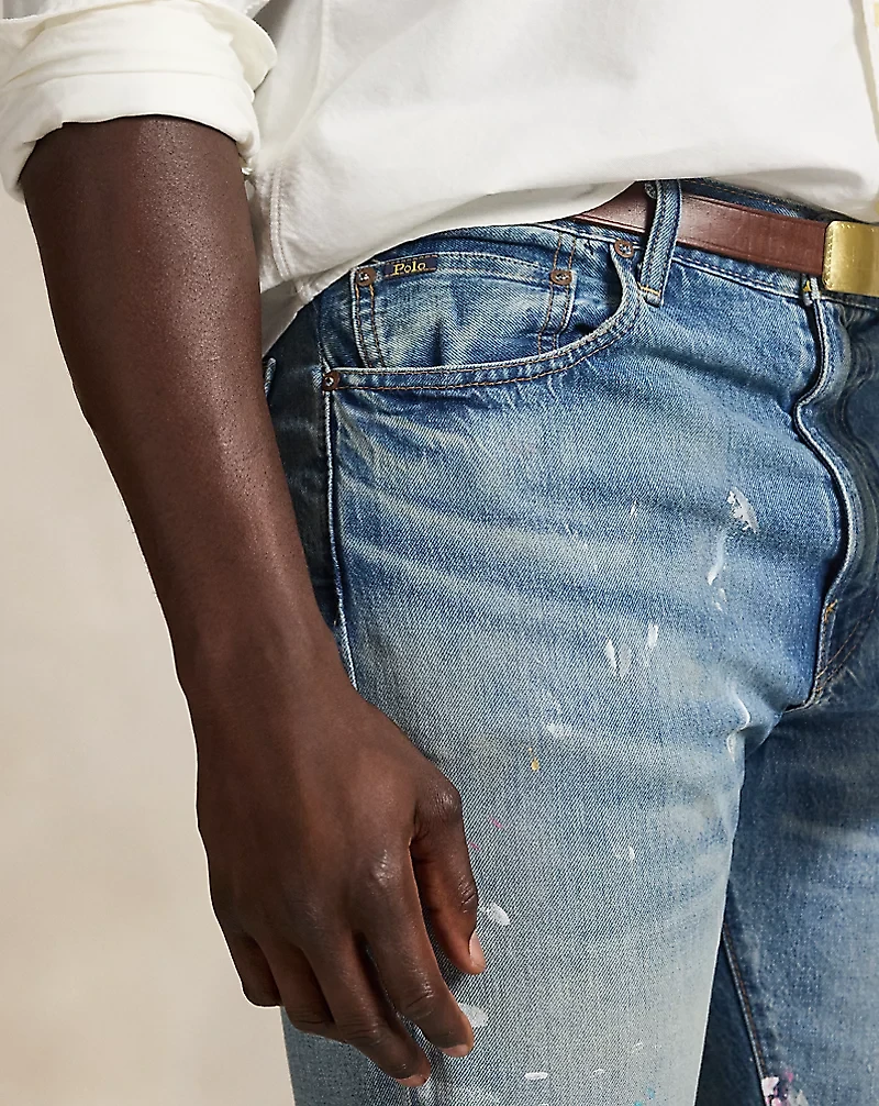 Hampton Straight Hand-Painted Jean