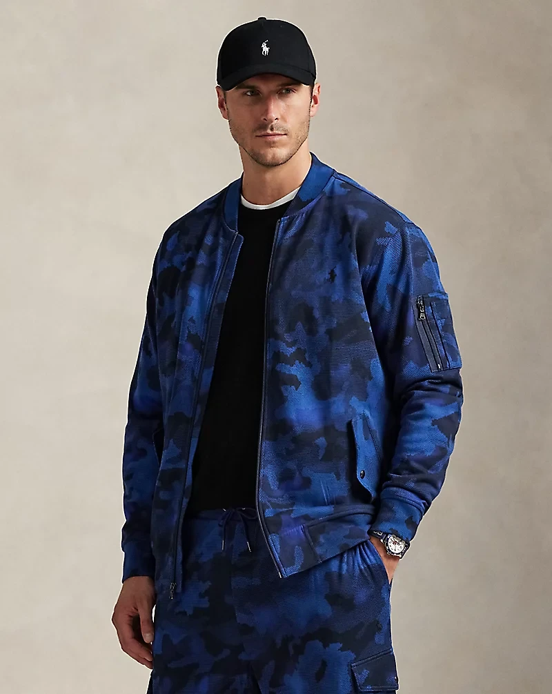 Camo Double-Knit Flight Jacket