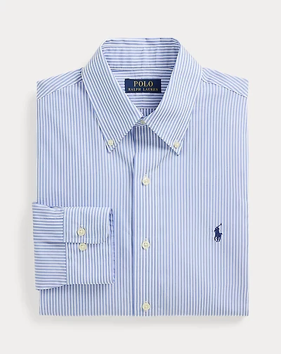 Custom Fit Striped Poplin Shirt