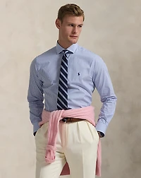 Slim Fit Striped Poplin Shirt