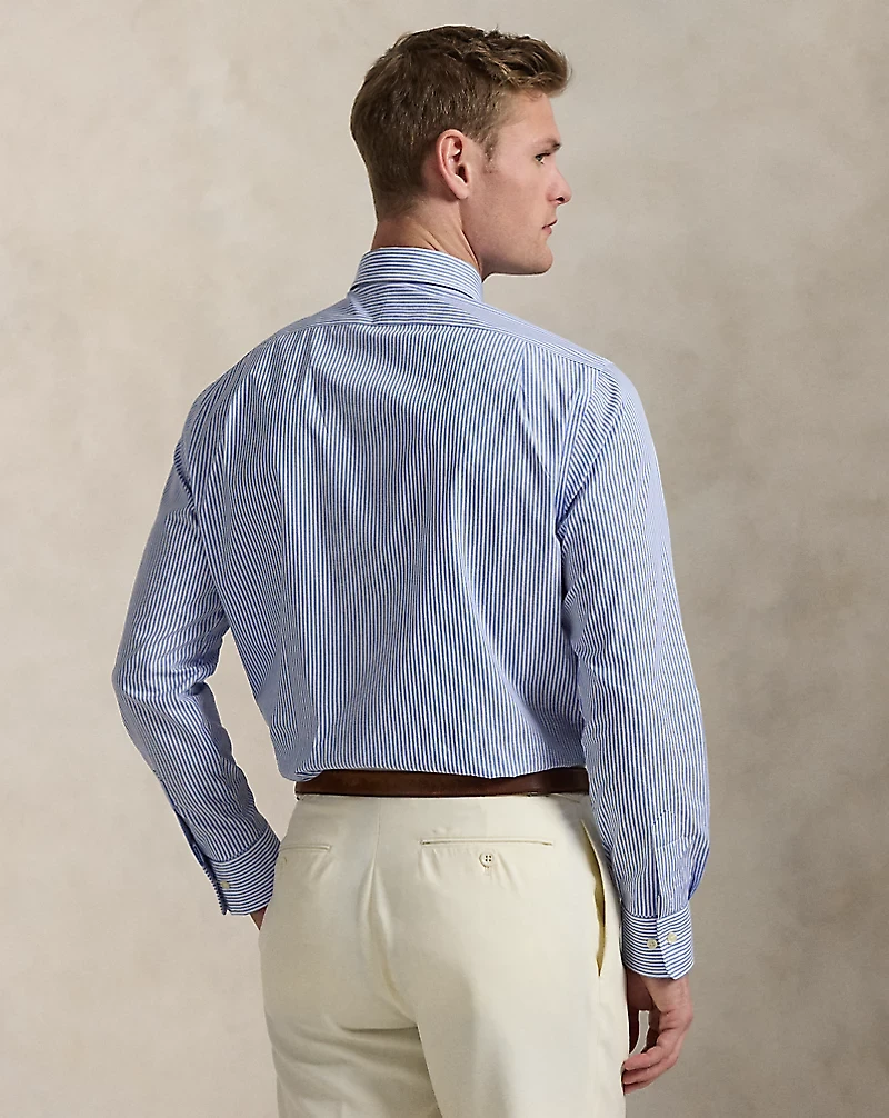 Slim Fit Striped Poplin Shirt