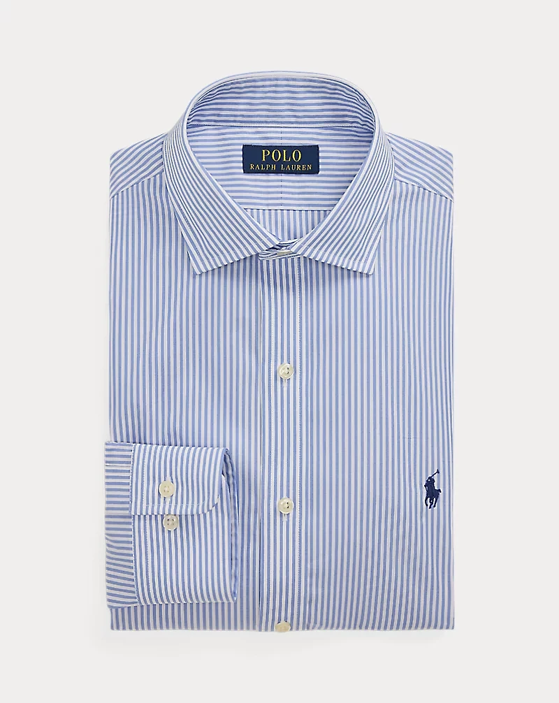 Slim Fit Striped Poplin Shirt