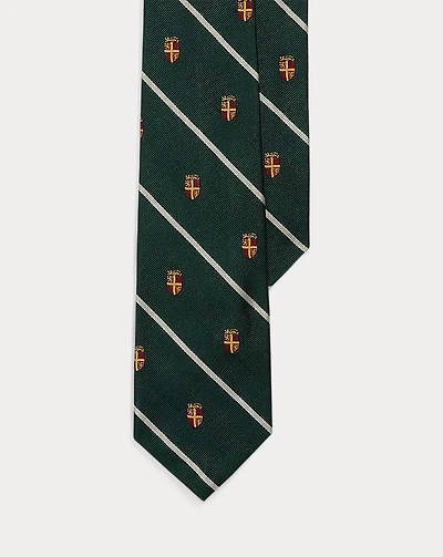 Striped Silk Repp Club Tie