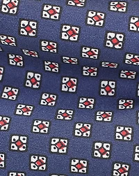 Square-Print Silk Twill Tie 