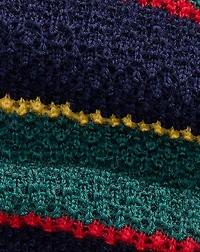 Striped Knit Wool Tie