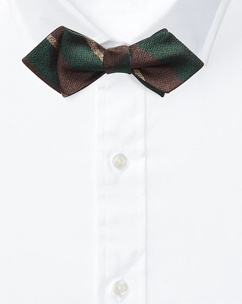 Striped Silk Bow Tie