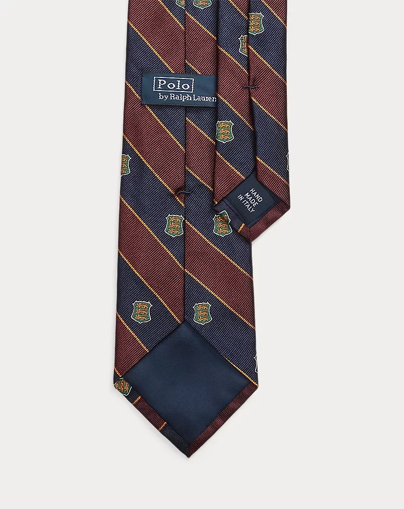 Striped Silk Repp Club Tie