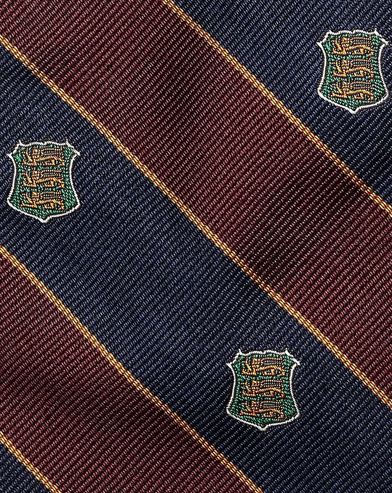 Striped Silk Repp Club Tie
