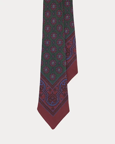 Vintage-Inspired Silk Foulard Tie