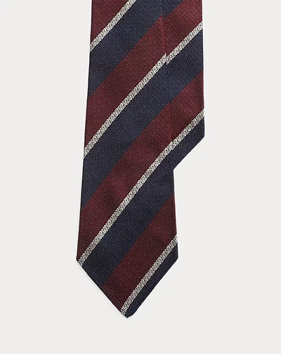 Vintage-Inspired Striped Silk Tie