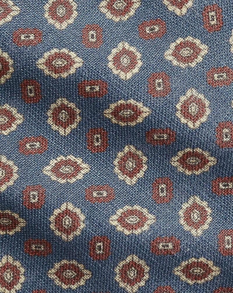 Faded Neat Linen Tie