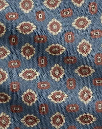 Faded Neat Linen Tie