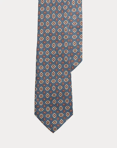 Faded Neat Linen Tie