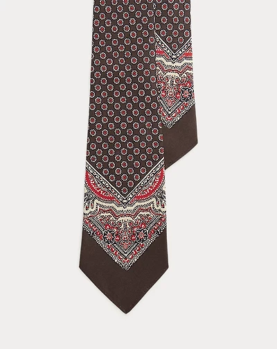 Vintage-Inspired Silk Foulard Tie