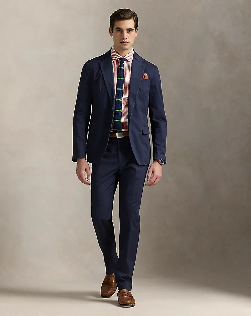 Custom Fit Checked Poplin Shirt