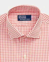 Custom Fit Checked Poplin Shirt