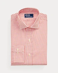 Custom Fit Checked Poplin Shirt