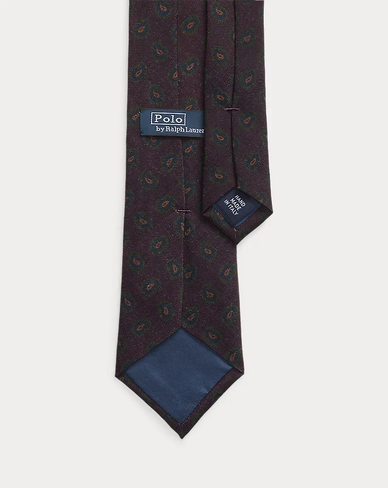 Neat Wool Challis Tie