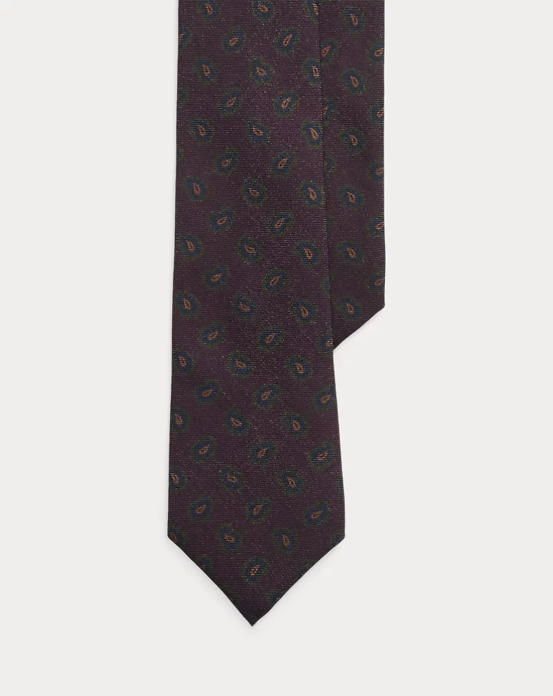 Neat Wool Challis Tie