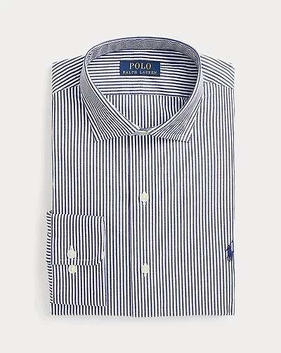 Classic Fit Striped Poplin Shirt