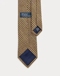 Overcheck Glen Plaid Linen Tie